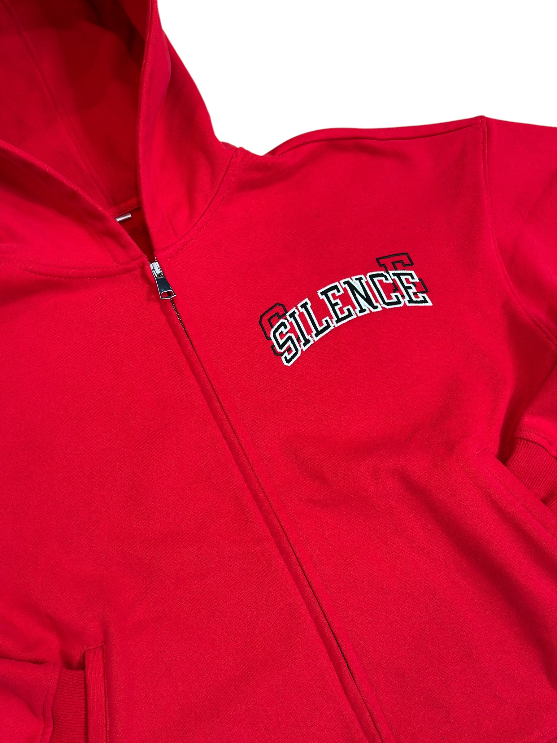 ALL RED ZIP UP
